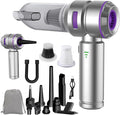 Handheld Car Vacuum Cordless 22000PA Strong Suction Mini Vacuum Cleaner with Brushless Motor 4-in-1 Portable Vacuum for Car Detailing Home Office &amp Travel Silver Purple