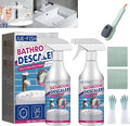 Jue Fish Bathroom Descaler Profession Bathroom Descaler Cleaner Bathroom Descaler Foam Cleaner Bathroom Descaler Stubborn Stains Cleaner Fresh Scent 2 Ounce Bottle (2Pcs)