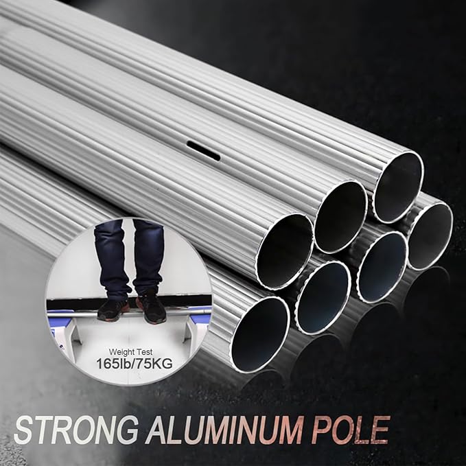photovoltaic Cleaner Window Cleaning Pole High-Strength Carbon Fiber Retractable High-Altitude Cleaning Window Cleaning Brush Solar Panel Cleaning Brush Window Cleaning Pole Water Fed Brush