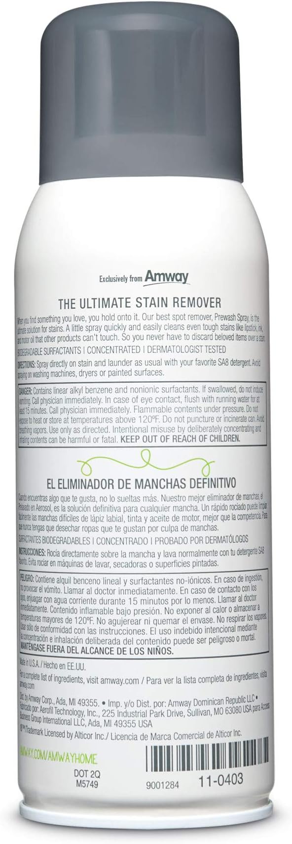 Ultimate Tough Stain Remover for Favorite Color-Fast &amp White Shirts/Clothes by Prewash Spray 12.3 OzNo Scrub/SoakFast Getting Rid of Grease/Ink/Food/More3 Separate ShipmentsFINAL SALE w/o RETU