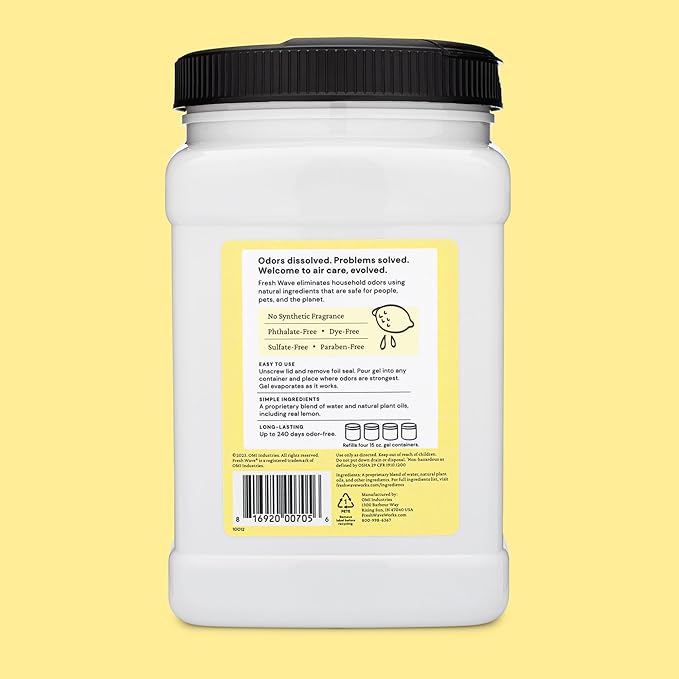 Fresh Wave Odor Removing Gel Refills Bundle: Original Lavender &amp Lemon 63 oz. Gel Refills