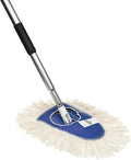 Nine Forty Heavy Duty Industrial-Strength Cotton Wedge Dust Mop Head w/ Handle - Home &amp Commercial Hardwood Floor Cleaning - Designed for High-Performance Janitorial &amp Housekeeping Tasks