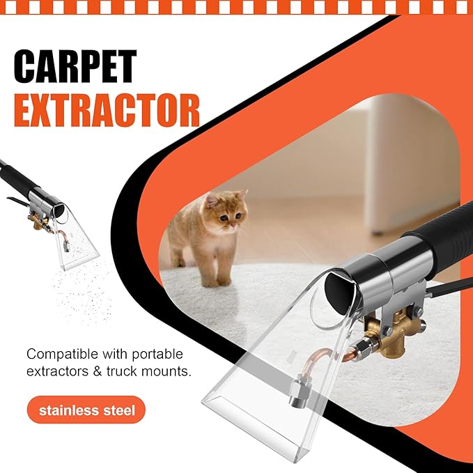 Carpet Extractor Upholstery Carpet Cleaning Extractor Machine Auto Furniture Cleaning Hand Tool silver &amp black 500135842