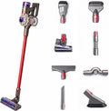 Dyson V8 Animal Extra De-Tangle Cordfree Vacuum with 8 Tools Red