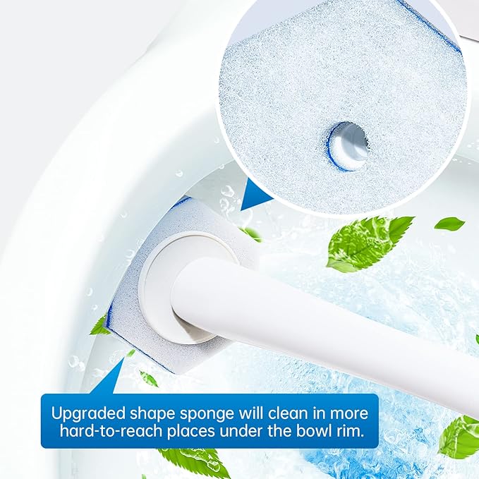 Aimery 100 Counts Blue Disposable Toilet Bowl Cleaning Refills Make Toilet And Bathroom Be Fresh(100 Blue)