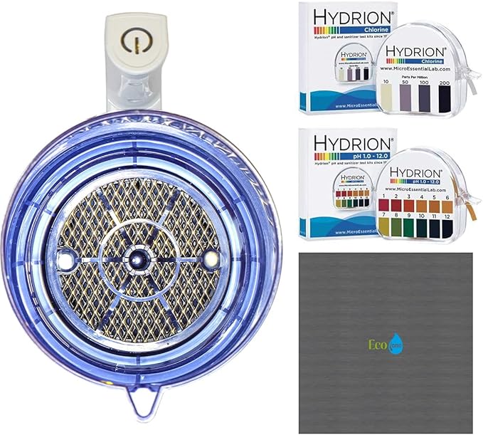 Eco One Portable Hypochlorous Acid (HOCL) Generator Machine DIY Multi-Purpose Cleaner &amp Disinfectant Includes Test Strips Microfiber Cloth and Fine Mist Sprayer