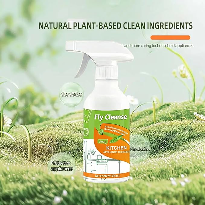 Spray 2026 New Electrolyzed Ion Kitchen Cleaner Spray Natural Enzyme Formula Liquid Cleaner for Kitchen Oven Stove Microwave 300ml (3pcs)