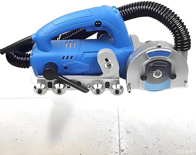 1200W Heavy-Duty Grout Removal Tool Professional 9000RPM Tile Joint Cleaner Machine with 100mm Diamond Blade for Renovation and Regrouting Projects Sawblade*5