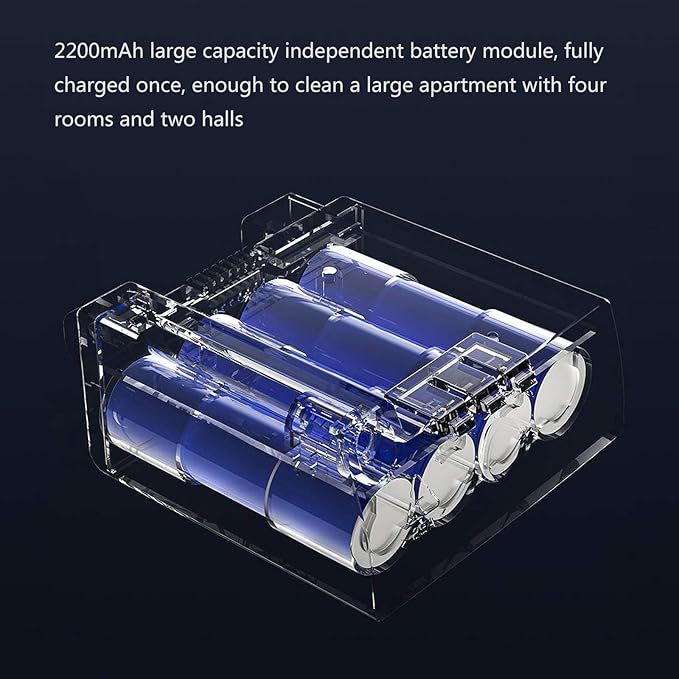 Wireless Hard Floor Mop Electric Mop with Rotating Pad 360 Degree Rotation Can Effectively Clean The Hardwood of Household Kitchen White