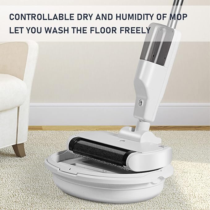 Wet Dry Vacuum Cleaner Cordless Floor Washer and Mop Quick Drying 4 in 1 Cleaners for Carpet and Hard Floors