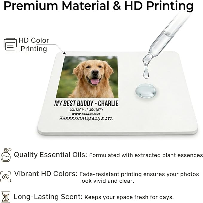 50PCS Custom Logo Bulk Car Air Fresheners Wholesale Custom Double-Sided Car Air Fresheners with Photo Text Logo Suitable for Truck and Car Drivers as Well as Business Logos (50 Rount)