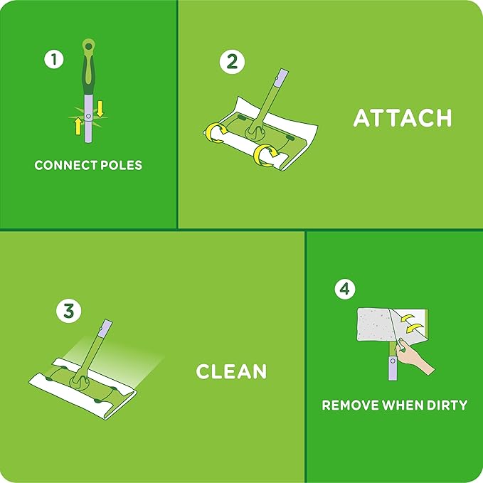 Swiffer 92815 Sweeper® Dry &amp Wet Floor Mop Starter Kit