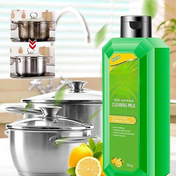 Cleaning Milk House Cleaner 2026 New Multi Scene Cleansing Milk 10.5 Oz/300 Ml Kitchen Stains Cleaners for Multi-scene Clean (2)