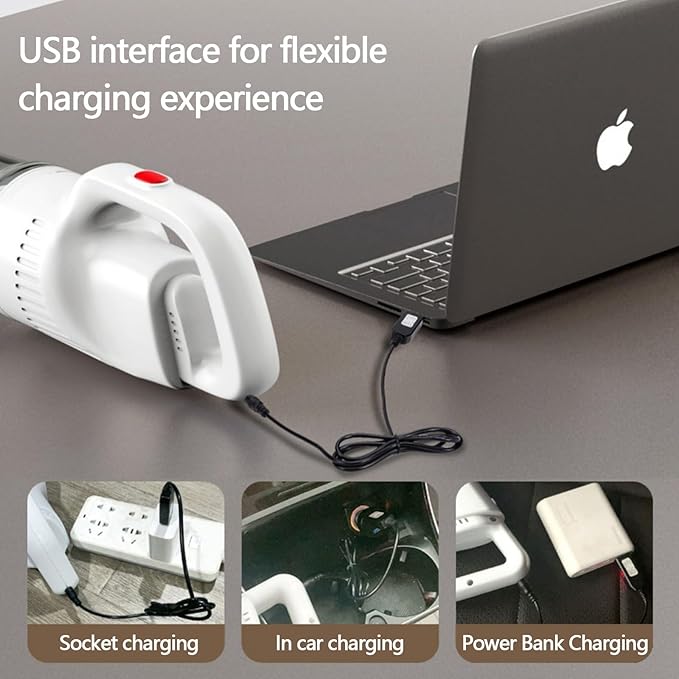 VELPEN 4-in-1 Stick Cordless Vacuum Cleaner 35Kpa 65dB Vacuum Cleaners for Home Multifunction USB Rechargeable Vacuum Cleaner for Pet Hair Hardwood Floor Cat Litter