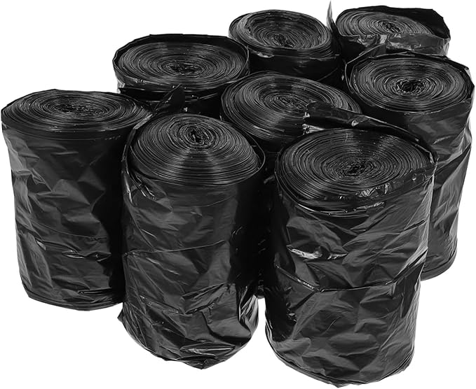 200Pcs Thickened Biodegradable PE Trash Bags for Bathroom Toilets Disposable Portable Garbage Liners with Rubbish Pouches for Home and Travel