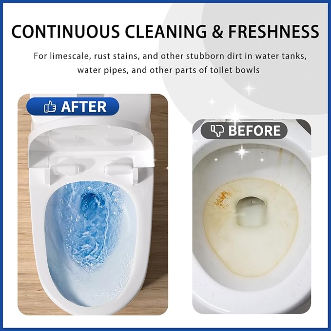 Automatic Toilet Bowl Cleaner TabletsToilet Cleaner Tablets For TankBathroom Cleaner For Tank