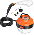2500W Steam Cleaner High Pressure Steamer for CleaningHandheld Steam Cleaner for Home UseHardwood Floor Steam Cleaner for TileKitchenUpholsteryKitchenBathroomGrout Cleaner Orange