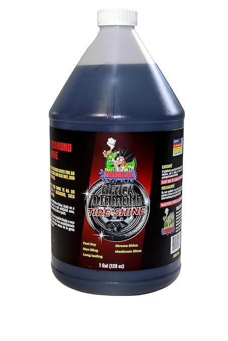 Black Diamond Tire Shine 1 Gallon - Extreme Gloss Long Lasting No Sling Wet Look