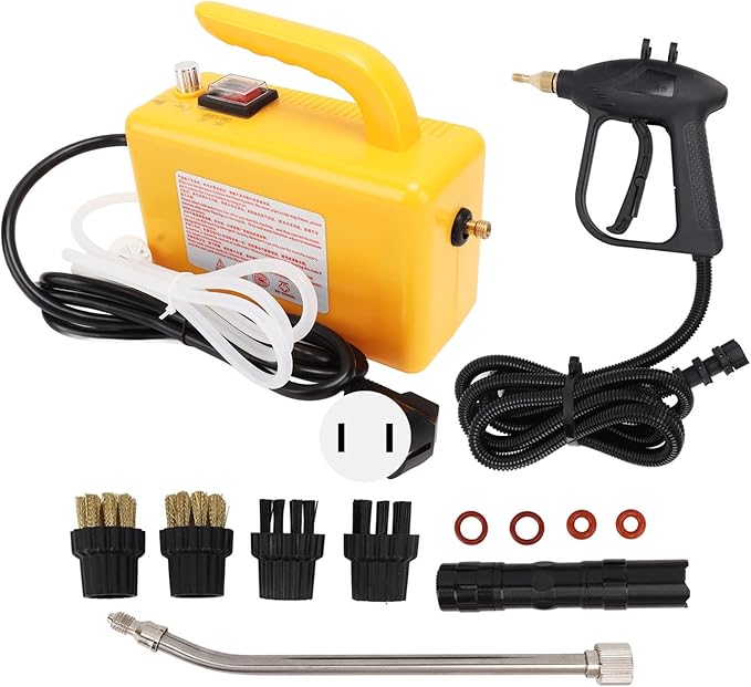 Handheld Steam Cleaner Set with High Temperature 30min Working Steam Cleaning Machine for Air Conditioners Washing Machines Refrigerators (1700W US Plug 110V)