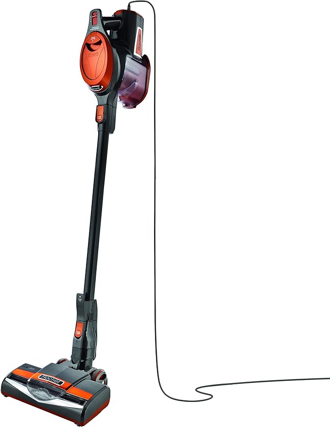 Shark Rocket Ultra-Light Corded Bagless Vacuum for Carpet and Hard Floor Cleaning with Swivel Steering (HV301) Gray/Orange