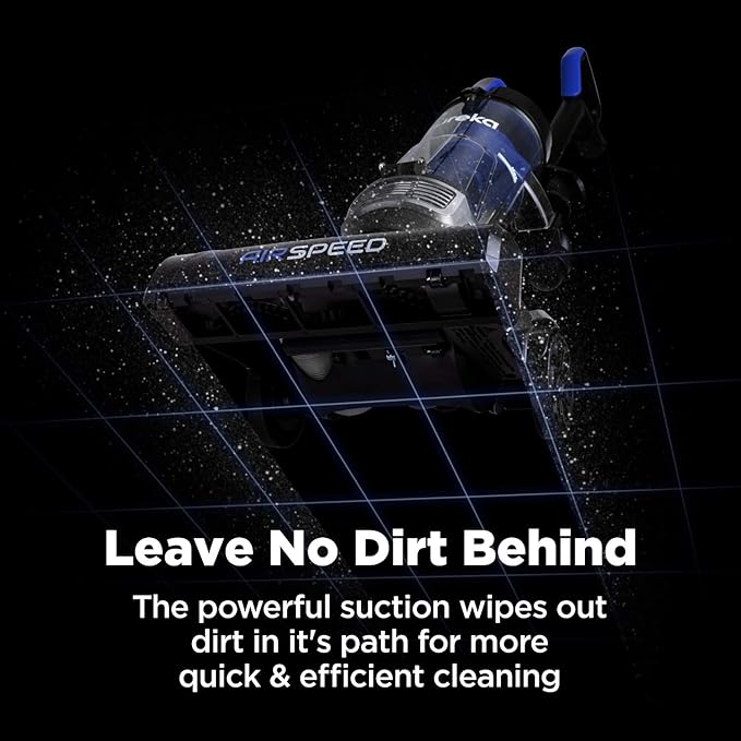 Eureka NEU10AE5 Powerful Bagless Upright Vacuum Cleaner Carpet and Floor AirSpeed Ultra-Lightweight Vacuum Cleaner w/ Replacement Filter Blue