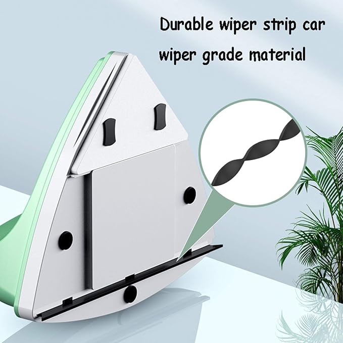 Magnetic Window Cleaner Double-Side Magnetic Glass Cleaner for Double Layer Three Floors Window Fish Tanks Skylights Patio Doors Bedroom Window and Even Shower Screens