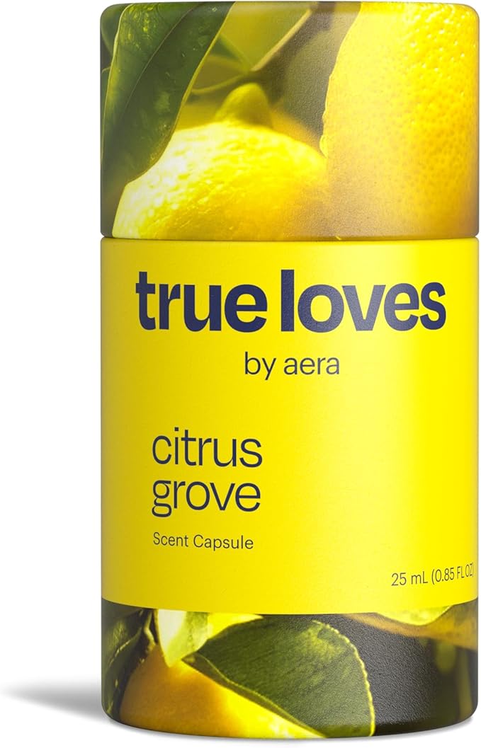 Aera True Loves Citrus Grove - Deodorizing Home Fragrance Scent Refill for Pet Odor - Notes of Wild Sage &amp Lemon - 25mL - For Use With Aera Diffuser (Sold Separately)