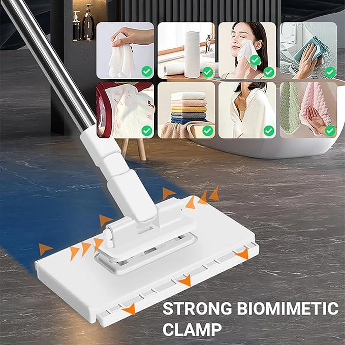 Disposable Dust Mop with 10 Reusable Cloths