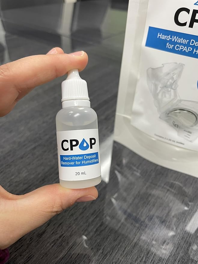 Cpap Cleaner Hard-Water Deposit Remover for Humidifier Chambers Travel Size 20mL Bottles CPOP Formula Made in USA