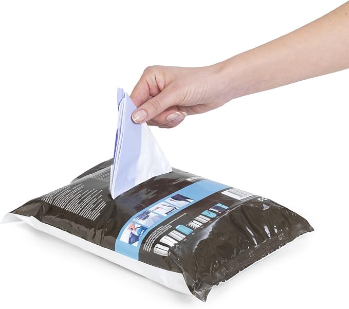 Mekomy Brabantia 362187 40 Trash Bags Dispenser 4-5.3 Gallon White