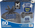 Member's Mark Simple Tie Heavy Duty Black Trash Bags 55 Gallon (80 Count)