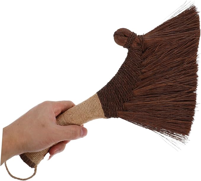 Mikinona Shop Broom for Dust Removal Small Desktop Cleaning Brush Bristles Corner Cleaning Brush Handmade Broom Versatile Use
