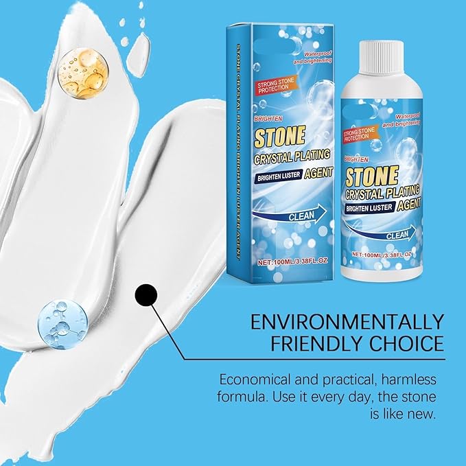 Stone Crystal Coating Agent - Kitchen Quartz &amp Tile Scratch Repair Stain Cleaner And Shine Enhancer(2PCS)