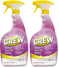 Diversey CREW CBD540281 Shower Tub and Tile Cleaner Removes Soap Scum &amp Hard Water Deposits Fresh Scent Ready-to-Use 32-Ounce (Pack of 2)