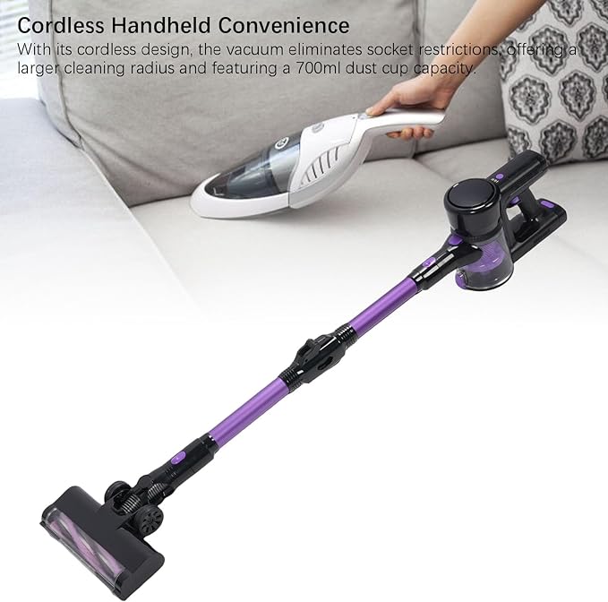 HEEPDD 250W Corded Stick Vacuum Cleaner180 Swivel Steering and Foldable Vacuum Cleaners with Large Dust Cup Capacity for Pet Hair Carpet Floor