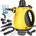 Pressurized Handheld Steam Cleaner for Home Multi-Surface Steamer with 12 Accessories 12.8oz Natural Steamer for Cleaning Car Bathroom Shower Upholstery Grout Window Grease