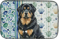Caroline's Treasures Black and Tan Tibetan Mastiff Coastal Sea Glass Dish Drying Mat Absorbent Dish Drying Mat Pad for Kitchen Counter Dish Drainer Mat for Countertop 14 x 21 Multicolor