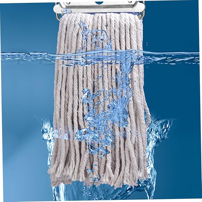 Household Cotton Mop for Floor Cleaning Durable Wet Dry Mop with Long Handle for Hardwood and Tile Floors High Absorption Comfortable to Use