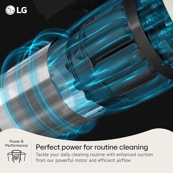 LG Cordzero Q3 Cordless Stick Vacuum Cleaner with Auto Multi-Surface Detect Dual Floor Max Lite Nozzle Beige Color
