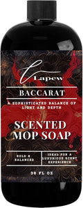 Lapew Baccarat Scented Mop Soap - Luxury Floor Cleaner Concentrate for Mopping Tile Laminate Vinyl &amp Hardwood | Streak-Free Low-Foam | 36 oz