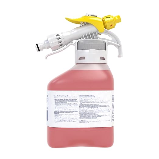 Diversey 5753116 Final Step 512 Sanitizer Concentrated No Rinse Food Contact Kitchen Sanitizer Ready-to-Dispense (RTD) 1.5-Liter