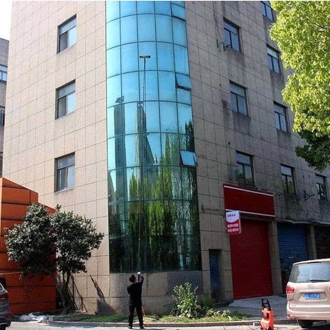 Window Cleaning Brush Window Cleaning Pole Water Fed Telescopic Brush Extendable Cleaner Conservatory Roof Cleaning Photovoltaic and Solar Panels