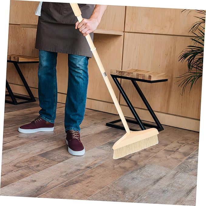 Portable Kitchen Broom Soft Brush Extendable Sweeper for Household Dusting