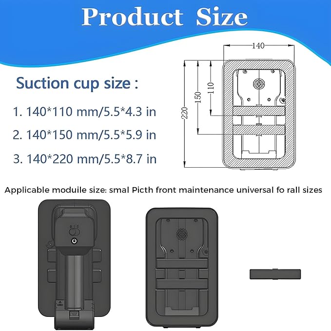 Upgraded Led Display Moving Tools 66 Lbs Load Capacity Vacuum Grip Sucker for Front Panel Maintenance of LED Displays Led Screen Suction Cup with Aviation Box