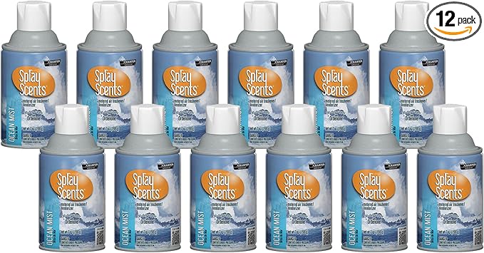 Champion Sprayon SprayScents Metered Air Freshener Refill 7 oz Odor Control Fragrance Ocean Mist (Case of 12)