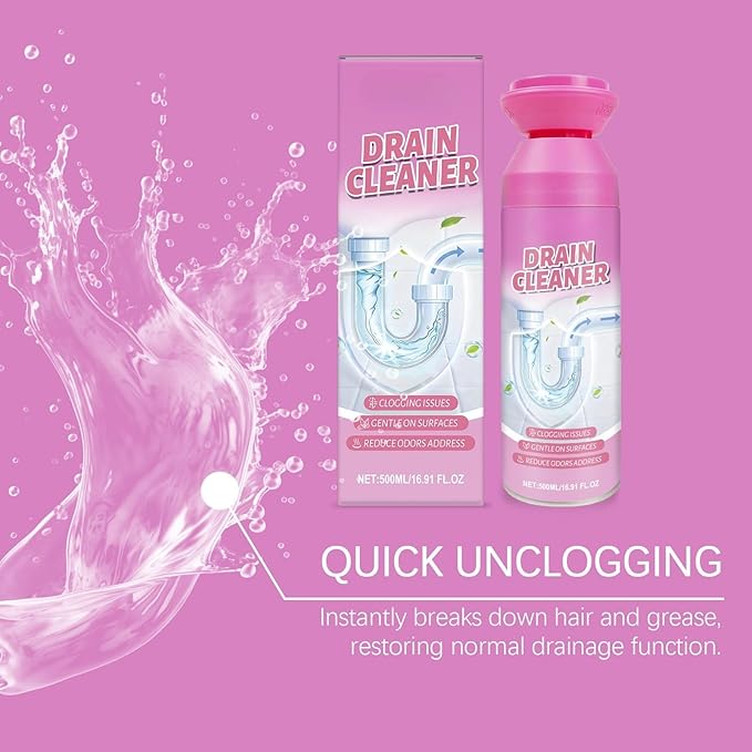 Foam Drain Cleaner Sink Drain Maintenance Cleaner For Home Hair &amp Grease Residue Remover For Kitchen Bathroom Pipes(1PCS)