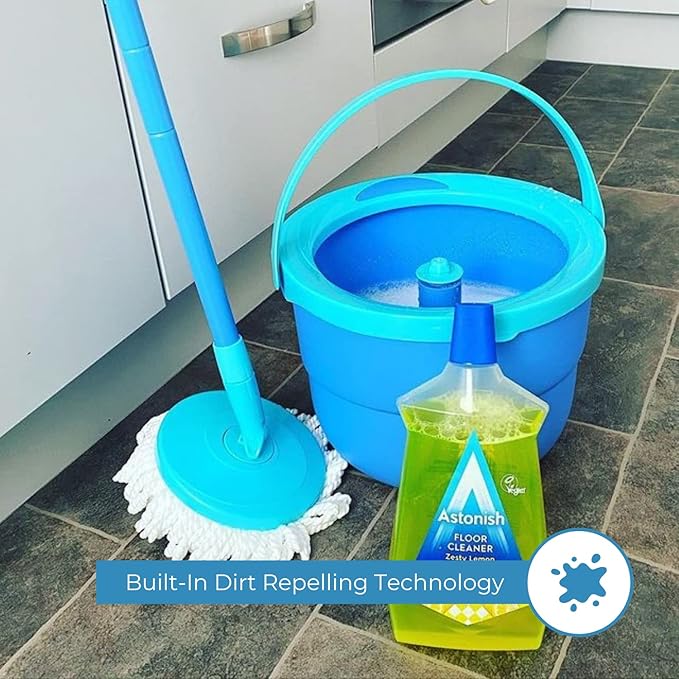 Astonish Home Bundle - Includes Streak Free Window &amp Glass Cleaner Spray Bottle With Vinegar For Deep CleaningMulti Purpose Cleaning Spray With The Added Power Of Bleach &amp Zesty Lemon Floor C