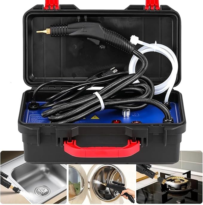 Handheld Steam Cleaner 15s Heat-Up Time Portable Steamer for Home Use High Pressure Steamer for Cleaning Floor Upholstery Grout and Car