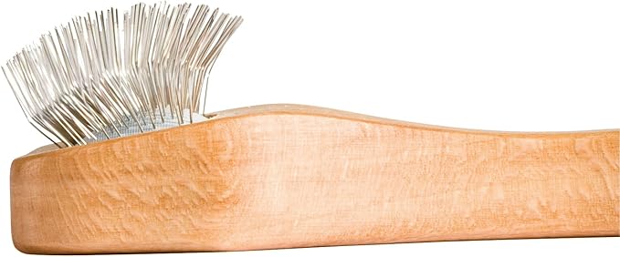 REDECKER Wire Brush with Oiled Beechwood Handle 5-7/8-Inches Compatible with Velcro Tape and Other Velcro Items