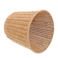 PRETYZOOM Rustic Style Woven Trash Can Multi-Functional Imitation Rattan Waste Basket for Living Space